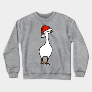 Gaming Goose Wears Stolen Christmas Santa Hat Crewneck Sweatshirt